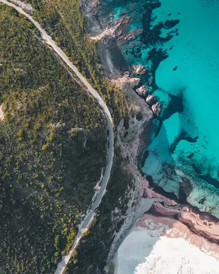 Vue du ciel de la Corse